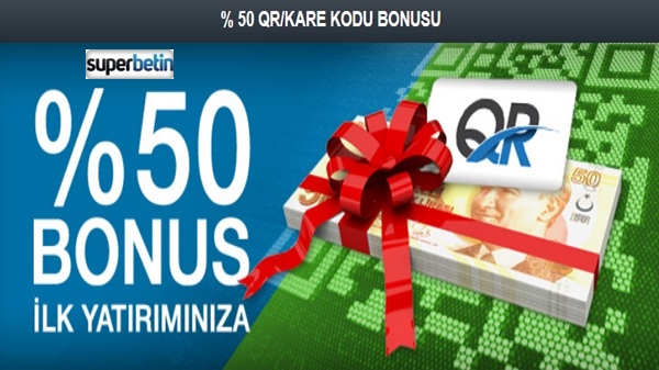 süperbetin qr kodu ile %50 para yatırma bonusu