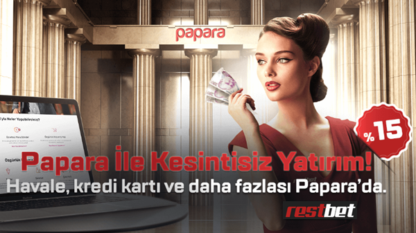 Restbet’ten 300 TL Papara Bonusu