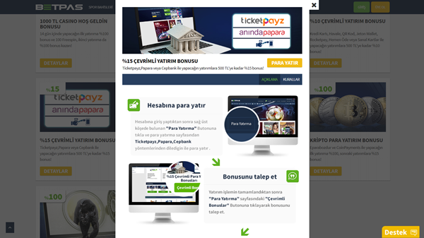 Betpas’tan 500 TL Ticketpayz Bonusu