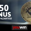 Youwin’den Her Pazartesi 500 TL Kripto Para Bonusu