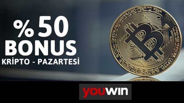 Youwin’den Her Pazartesi 500 TL Kripto Para Bonusu